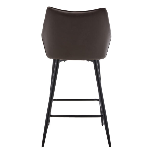 MALONE ΣΚΑΜΠΟ BAR ΓΚΡΙ ΑΝΟΙΧΤΟ ΚΑΦΕ ΣΚΟΥΡΟ 38x51x96 26-0019 - Image 6