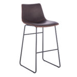 NUEVO XL ΣΚΑΜΠΟ BAR ΚΑΦΕ ANTIQUE WASHED ΜΑΥΡΟ 47x57x100 26-0039 - Image 5