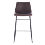 NUEVO XL ΣΚΑΜΠΟ BAR ΚΑΦΕ ANTIQUE WASHED ΜΑΥΡΟ 47x57x100 26-0039 - Image 6