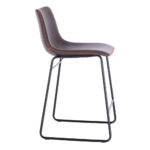 NUEVO ΣΚΑΜΠΟ BAR ΚΑΦΕ ANTIQUE WASHED ΜΑΥΡΟ 46x57.5x89 26-0040 - Image 7