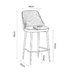 KING ΣΚΑΜΠΟ BAR BEIGE 44x53x95 26-0057 - Image 10