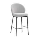 LUNE ΣΚΑΜΠΟ BAR ΓΚΡΙ 48x53.5x95.5 26-0059 - Image 6