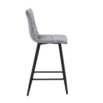 LINEA ΣΚΑΜΠΟ BAR ΓΚΡΙ SILVER 42x51x94 26-0074 - Image 7