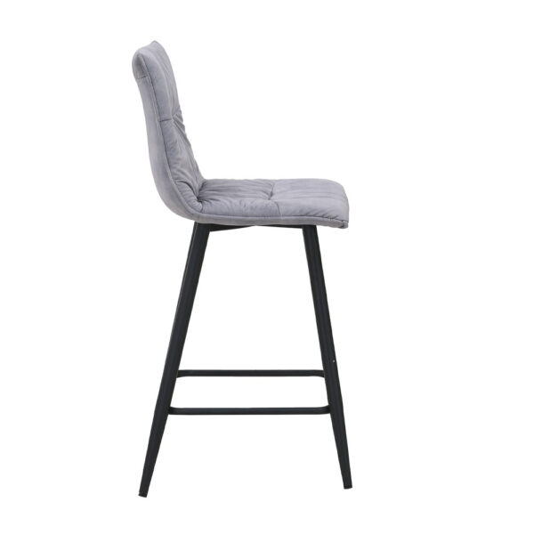 LINEA ΣΚΑΜΠΟ BAR ΓΚΡΙ SILVER 42x51x94 26-0074 - Image 7