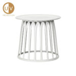 BASKET SIDE TABLE ΛΕΥΚΟ 49.5x49.5x44 27-0123 - Image 3
