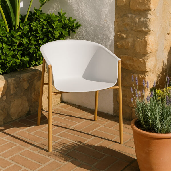 CARINA ΚΑΡΕΚΛΑ ΛΕΥΚΟ 59x57x80 27-0158 - Image 7