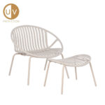 NADIN ΠΟΛΥΘΡΟΝΑ SET 2ΤΕΜ OFF WHITE 80x61.5x73 27-0217 - Image 6