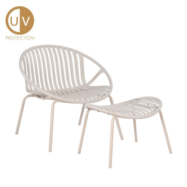 NADIN ΠΟΛΥΘΡΟΝΑ SET 2ΤΕΜ OFF WHITE 80x61.5x73 27-0217 - Image 6