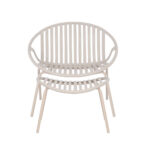 NADIN ΠΟΛΥΘΡΟΝΑ SET 2ΤΕΜ OFF WHITE 80x61.5x73 27-0217 - Image 7