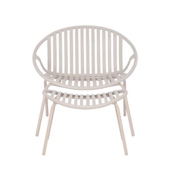 NADIN ΠΟΛΥΘΡΟΝΑ SET 2ΤΕΜ OFF WHITE 80x61.5x73 27-0217 - Image 7