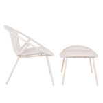 NADIN ΠΟΛΥΘΡΟΝΑ SET 2ΤΕΜ OFF WHITE 80x61.5x73 27-0217 - Image 8