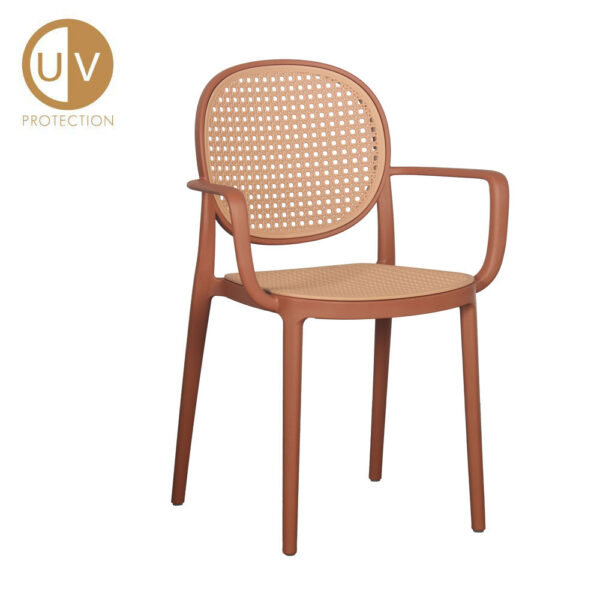 RATTI/P ΚΑΡΕΚΛΑ TERRACOTTA ΦΥΣΙΚΟ 57x51x84 27-0221 - Image 5