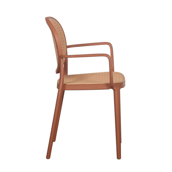 RATTI/P ΚΑΡΕΚΛΑ TERRACOTTA ΦΥΣΙΚΟ 57x51x84 27-0221 - Image 6