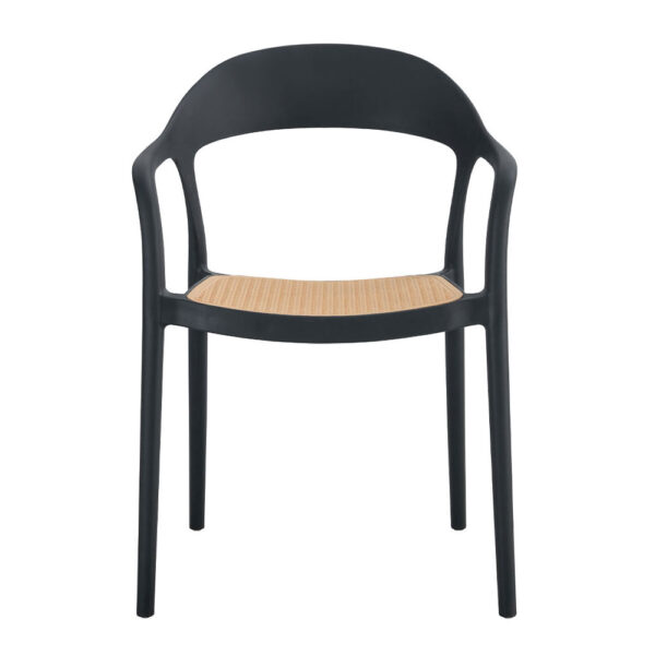 BISTROT ΚΑΡΕΚΛΑ ΜΑΥΡΟ ΦΥΣΙΚΟ 57x53x81.5 27-0235 - Image 8