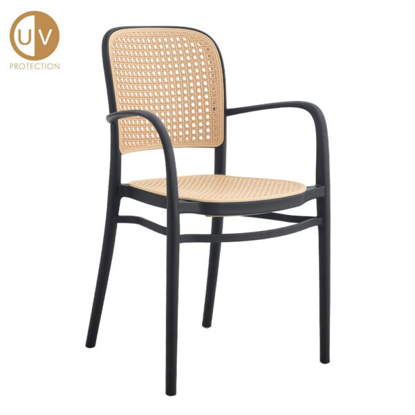 VIENNA ΚΑΡΕΚΛΑ ΜΑΥΡΟ ΦΥΣΙΚΟ 55x53x85.5 27-0236 - Image 6