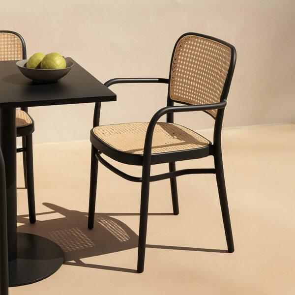 VIENNA ΚΑΡΕΚΛΑ ΜΑΥΡΟ ΦΥΣΙΚΟ 55x53x85.5 27-0236 - Image 7