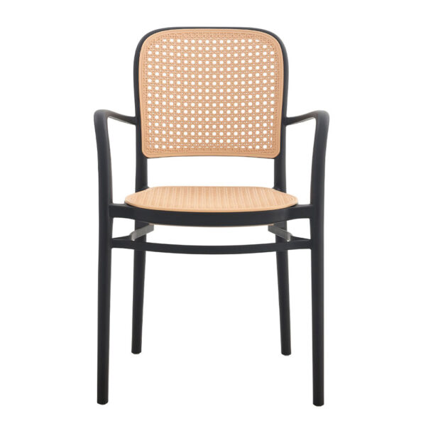 VIENNA ΚΑΡΕΚΛΑ ΜΑΥΡΟ ΦΥΣΙΚΟ 55x53x85.5 27-0236 - Image 8