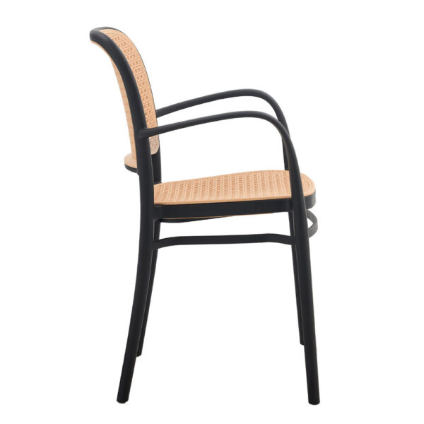 VIENNA ΚΑΡΕΚΛΑ ΜΑΥΡΟ ΦΥΣΙΚΟ 55x53x85.5 27-0236 - Image 9