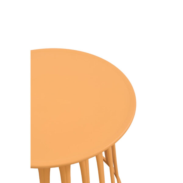 BASKET SIDE TABLE ΜΟΥΣΤΑΡΔΙ 49.5x49.5x44 27-0261 - Image 7