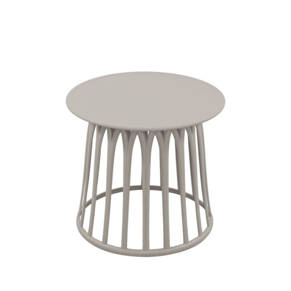 BASKET SIDE TABLE ΓΚΡΙ ΑΝΟΙΧΤΟ 49.5x49.5x44 27-0262 - Image 6