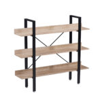 HORIZON ΒΙΒΛΙΟΘΗΚΗ 3ΡΑΦΙΑ SONOMA ΜΑΥΡΟ 120x28x106 28-0219 - Image 6