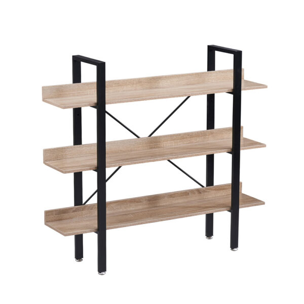 HORIZON ΒΙΒΛΙΟΘΗΚΗ 3ΡΑΦΙΑ SONOMA ΜΑΥΡΟ 120x28x106 28-0219 - Image 6