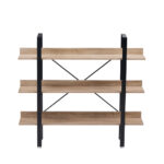 HORIZON ΒΙΒΛΙΟΘΗΚΗ 3ΡΑΦΙΑ SONOMA ΜΑΥΡΟ 120x28x106 28-0219 - Image 7