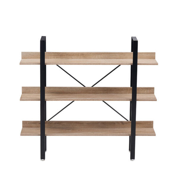 HORIZON ΒΙΒΛΙΟΘΗΚΗ 3ΡΑΦΙΑ SONOMA ΜΑΥΡΟ 120x28x106 28-0219 - Image 7