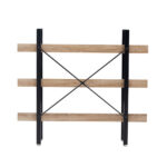 HORIZON ΒΙΒΛΙΟΘΗΚΗ 3ΡΑΦΙΑ SONOMA ΜΑΥΡΟ 120x28x106 28-0219 - Image 9