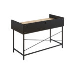 HOMI ΓΡΑΦΕΙΟ 2ΣΥΡΤΑΡΙΑ ΦΥΣΙΚΟ ΜΑΥΡΟ 123x60x86 28-0272 - Image 7