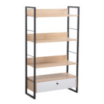 TRILOGY ΒΙΒΛΙΟΘΗΚΗ ΦΥΣΙΚΟ ΜΑΥΡΟ 70x30x125 28-0309 - Image 3