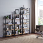 NEST ΒΙΒΛΙΟΘΗΚΗ ΦΥΣΙΚΟ ΜΑΥΡΟ 60x28x154 28-0314 - Image 6