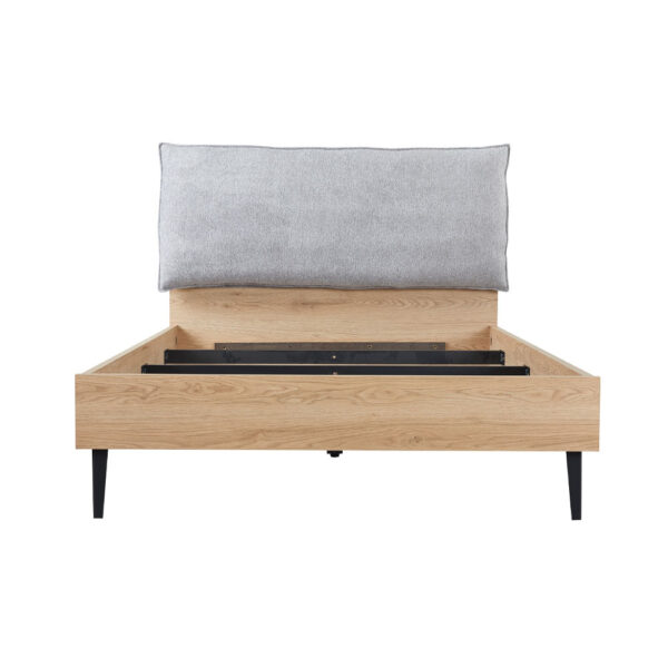 NEON ΚΡΕΒΑΤΙ (ΓΙΑ ΣΤΡΩΜΑ 120x200cm) ΓΚΡΙ ΦΥΣΙΚΟ 127x210x101 40-0019 - Image 8