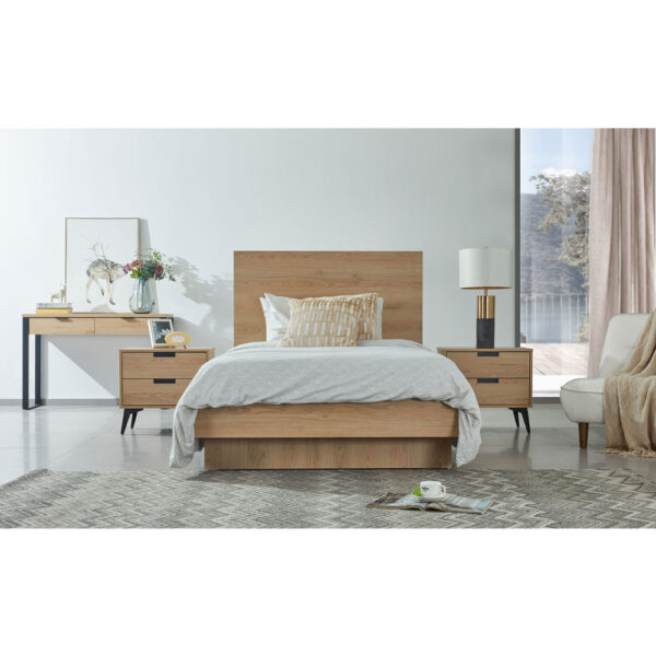 NEON ΚΡΕΒΑΤΙ (ΓΙΑ ΣΤΡΩΜΑ 120x200cm) ΦΥΣΙΚΟ 127x234x121 40-0020 - Image 7