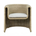 NADINE ΠΟΛΥΘΡΟΝΑ ΜΕ ΜΠΡΑΤΣΟ ΛΕΥΚΟ 69x72x72cm 51-0006