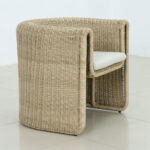 NADINE ΠΟΛΥΘΡΟΝΑ ΜΕ ΜΠΡΑΤΣΟ ΛΕΥΚΟ 69x72x72cm 51-0006 - Image 4