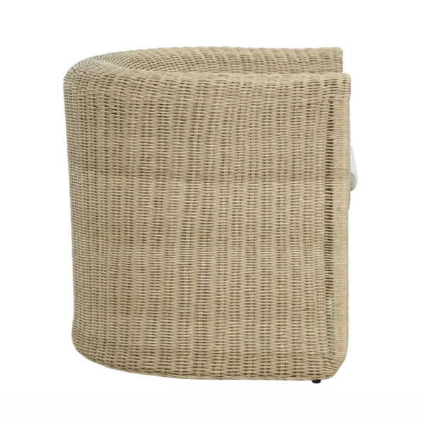 NADINE ΠΟΛΥΘΡΟΝΑ ΜΕ ΜΠΡΑΤΣΟ ΛΕΥΚΟ 69x72x72cm 51-0006 - Image 5