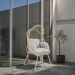 SUN ΠΟΛΥΘΡΟΝΑ BEIGE 75x69x135.5cm 51-0020 - Image 3