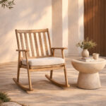 GARDEN ΠΟΛΥΘΡΟΝΑ ΜΕ ΜΠΡΑΤΣΟ ΜΑΞΙΛΑΡΙ ΦΥΣΙΚΟ 76x64x84cm 51-0022 - Image 2