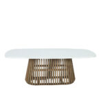 SIRACUSA ΤΡΑΠΕΖΙ ΛΕΥΚΟ 220x110x79cm 52-0001 - Image 5