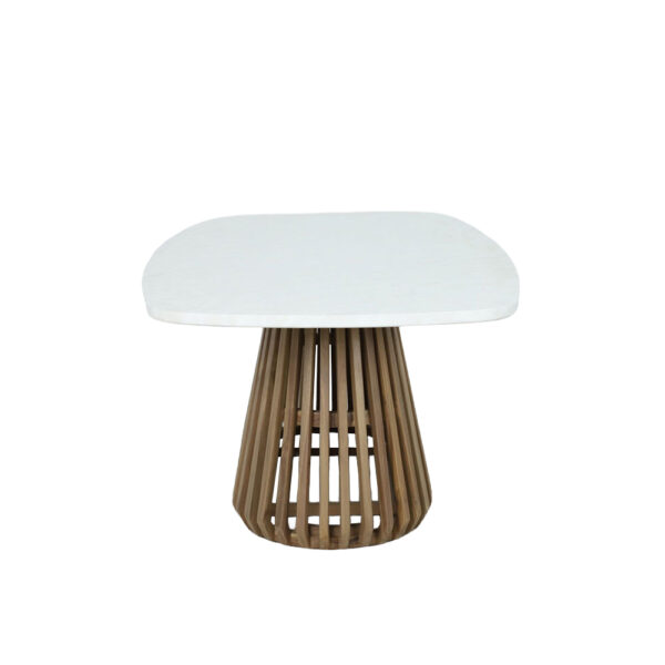 SIRACUSA ΤΡΑΠΕΖΙ ΛΕΥΚΟ 220x110x79cm 52-0001 - Image 7