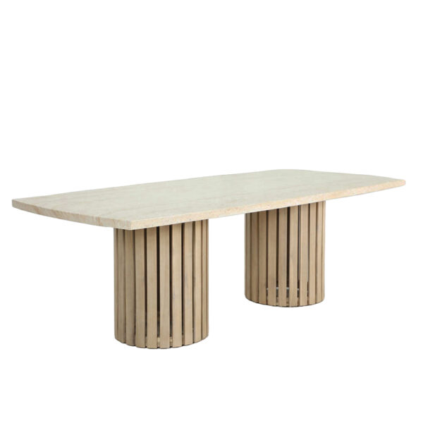 PORTO ΤΡΑΠΕΖΙ ΛΕΥΚΟ 240x110x80cm 52-0002 - Image 6