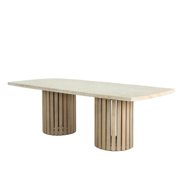 PORTO ΤΡΑΠΕΖΙ ΛΕΥΚΟ 240x110x80cm 52-0002 - Image 8