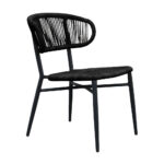 SEDAI ΚΑΡΕΚΛΑ ΜΑΥΡΟ ΜΑΥΡΟ 55x60x78cm 53-0039 - Image 2