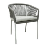 TONDO ΚΑΡΕΚΛΑ LATTE OFF WHITE 62x57x80cm 53-0042