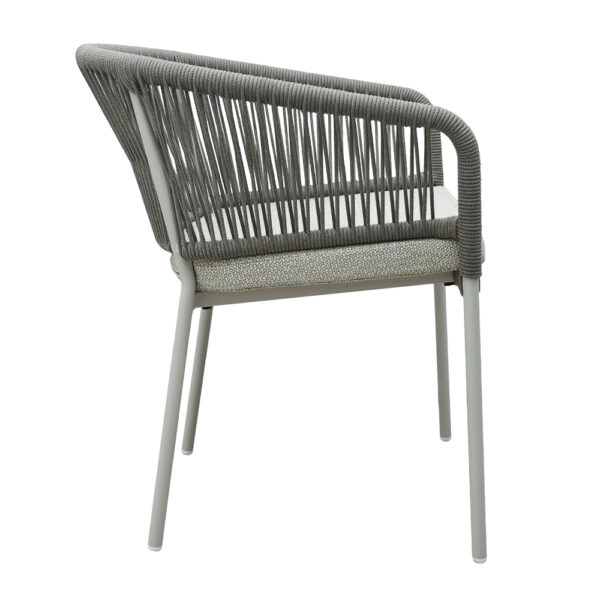 TONDO ΚΑΡΕΚΛΑ LATTE OFF WHITE 62x57x80cm 53-0042 - Image 2