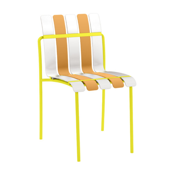 KIOSK ΚΑΡΕΚΛΑ ΛΕΥΚΟ ΠΟΡΤΟΚΑΛΙ 54x47x82cm 53-0044 - Image 2