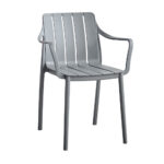 PORTO ΚΑΡΕΚΛΑ ΓΚΡΙ ΑΝΟΙΧΤΟ 57x54.5x80cm 53-0064 - Image 6