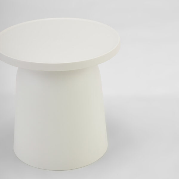 DOMI COFFEE TABLE OFF WHITE 47x47x46cm 54-0008 - Image 2