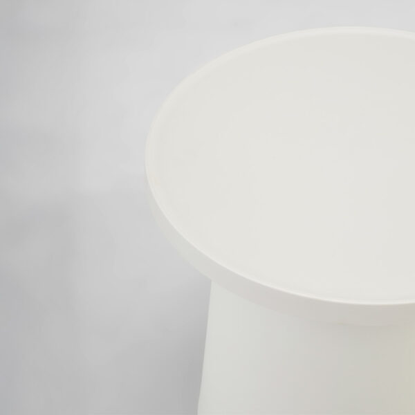 DOMI COFFEE TABLE OFF WHITE 47x47x46cm 54-0008 - Image 3